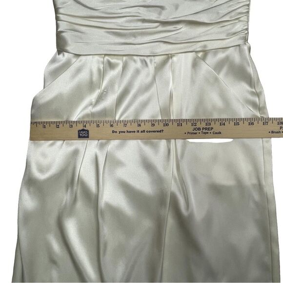 David’s Bridal Dress Ivory Pockets Strapless Short Women’s Size 6 - Picture 14 of 16